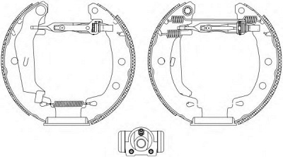 HELLA PAGID 8db355004691 -  Комплект тормозных колодок